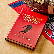 The Little Red Book of Football Wisdom Personalized Leather Book - 45383D