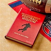 The Little Red Book of Football Wisdom Personalized Leather Book - 45383D
