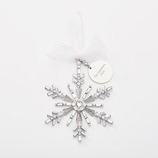 Engraved Jeweled Snowflake Ornament  - 45400