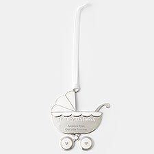 Engraved Babys First Christmas Carriage Metal Ornament     - 45402