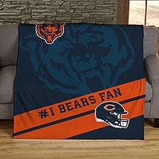 NFL Corner Logo Chicago Bears Personalized Blankets - 45433