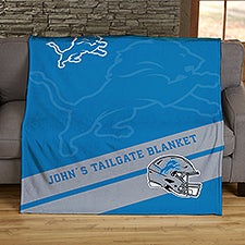 NFL Corner Logo Detroit Lions Personalized Blankets - 45466