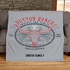 Yellowstone Dutton Ranch Personalized Fleece Blanket  - 45503D