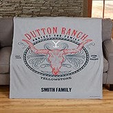Yellowstone Dutton Ranch Personalized Fleece Blanket  - 45503D