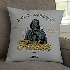 Darth Vader Father Personalized Throw Pillow - 45514D
