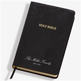 Personalized Family Black KJV Bible - 45516