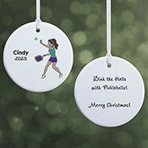 Personalized Pickleball Ornament by philoSophie