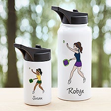 philoSophies® Pickleball Personalized Double-Wall Vacuum Insulated Water Bottle - 45528