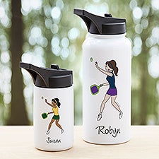 philoSophies® Pickleball Personalized Double-Wall Vacuum Insulated Water Bottle  - 45528