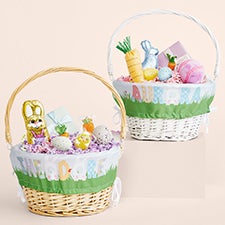 Easter Alphabet Personalized Easter Basket with Folding Handle - 45535