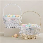 Personalized Floral Bunny Easter Basket - 45538