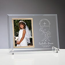 First Communion Icons Personalized Glass Frame - 45566