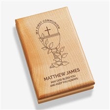 First Communion Icons Personalized Valet Box  - 45569