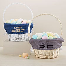 Sports Jersey Personalized Easter Basket - 45582