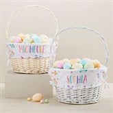 Watercolor Brights Personalized Easter Basket - 45583