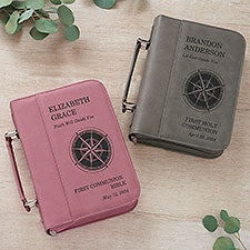 First Communion Compass Personalized Bible Cover - 45588