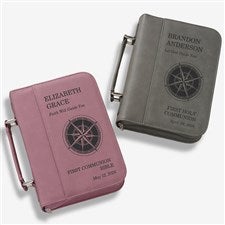 First Communion Compass Personalized Bible Cover  - 45588