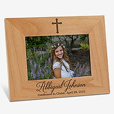 Confirmation Cross Personalized Picture Frame - 45594