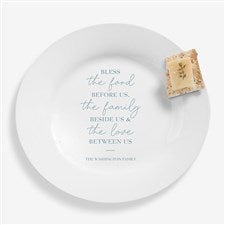 Bless the Food Before Us Personalized Round 7.5quot; Plate - 45606