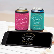 Girls Trip Personalized Beer Can  Bottle Wrap - 45618