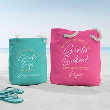Girls Trip Personalized Terry Cloth Beach Bags - 45619