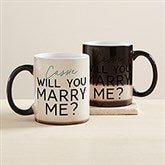 Will You Marry Me Personalized Color Changing Coffee Mug - 45690