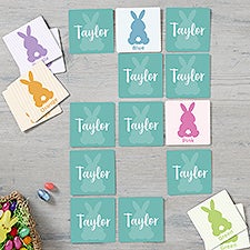 Pastel Bunny Personalized Memory Game  - 45697