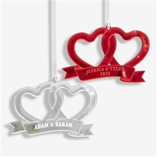 Connected Hearts Personalized Acrylic Ornament  - 45712