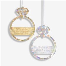 Engagement Ring Personalized Acrylic Ornament - 45713