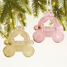 Princess Carriage Personalized Acrylic Ornament - 45714