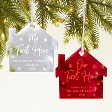 Our First Home Personalized Acrylic Ornament  - 45718