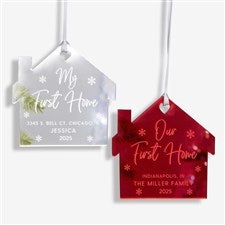 Our First Home Personalized Acrylic Ornament  - 45718