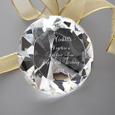 Personalized Crystal Diamond Keepsake - Youre a Perfect Gem  - 4573