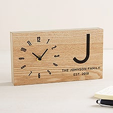 Family Personalized Wooden Clock - 45835