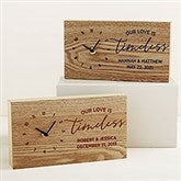 Timeless Love Personalized Wooden Clock  - 45836
