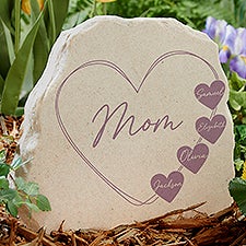 A Mothers Heart Personalized Standing Garden Stone - 45857