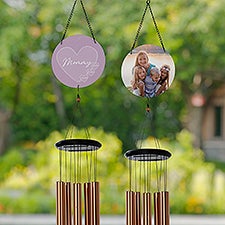 A Mothers Heart Personalized Photo Wind Chimes  - 45858