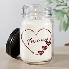 A Mothers Heart Personalized Farmhouse Candle Jar  - 45860