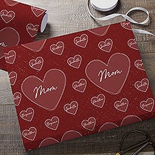 A Mothers Heart Personalized Wrapping Paper - 45862