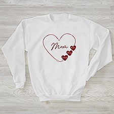 A Mothers Heart Personalized Ladies Sweatshirts - 45863