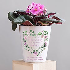 A Moms Hug Personalized Mini Flower Pot - 45865