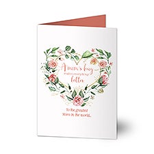 A Moms Hug Personalized Greeting Card - 45870