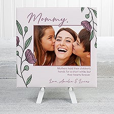 Floral Message for Mom Personalized Tabletop Canvas Print  - 45897