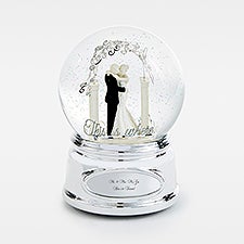 Engraved Wedding Couple Snow Globe - 45907