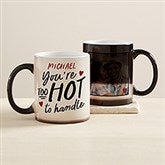 Funny Romantic Secret Message Personalized Color Changing Coffee Mug - 45947