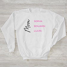 Scripty Mom Personalized Ladies Sweatshirt - 45951