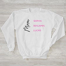 Scripty Mom Personalized Sweatshirts for Her - 45951