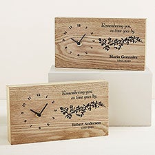 Remembering You Personalized Wooden Clock - 46004
