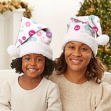 Merry & Bright Barbie Personalized Santa Hat  - 46014