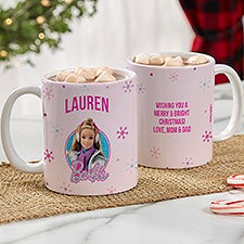 Merry  Bright Barbie Personalized Mugs - 46016